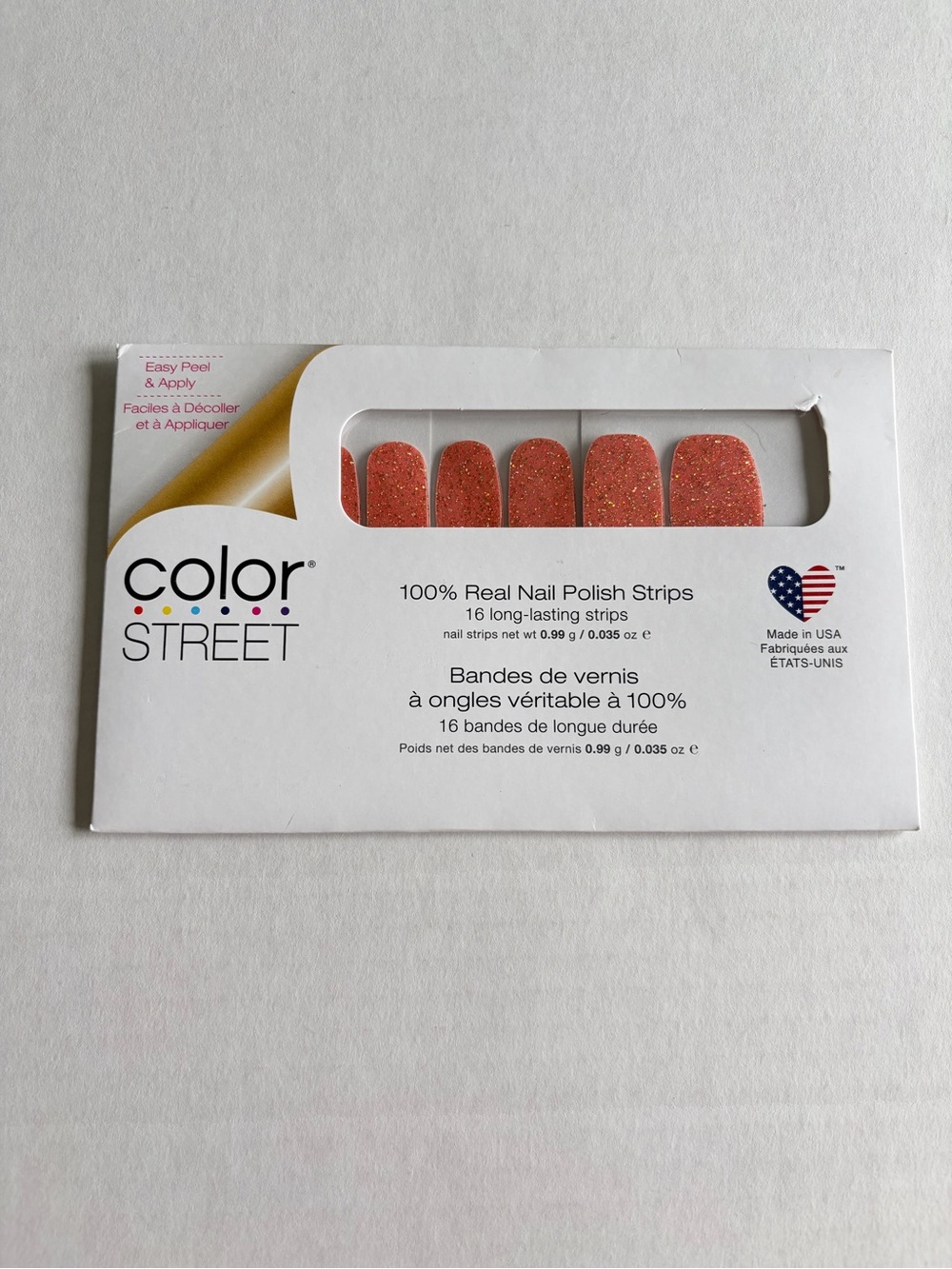 *Retired* Color Street: Seattle Royale | Copper Gold Glitter Orange Fall Autumn - Picture 3 of 14